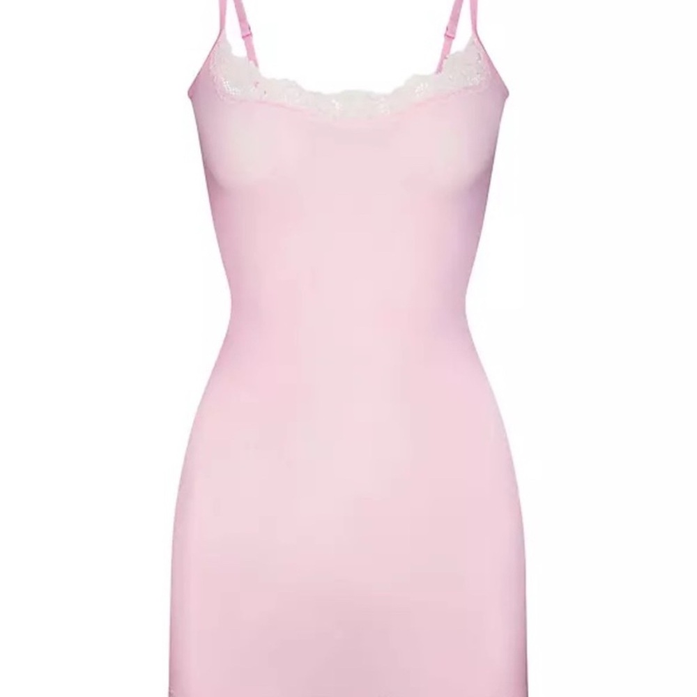 SKIMS FITS EVERYBODY LACE SLIP DRESS cherry blossom multi NWT NEW XXS